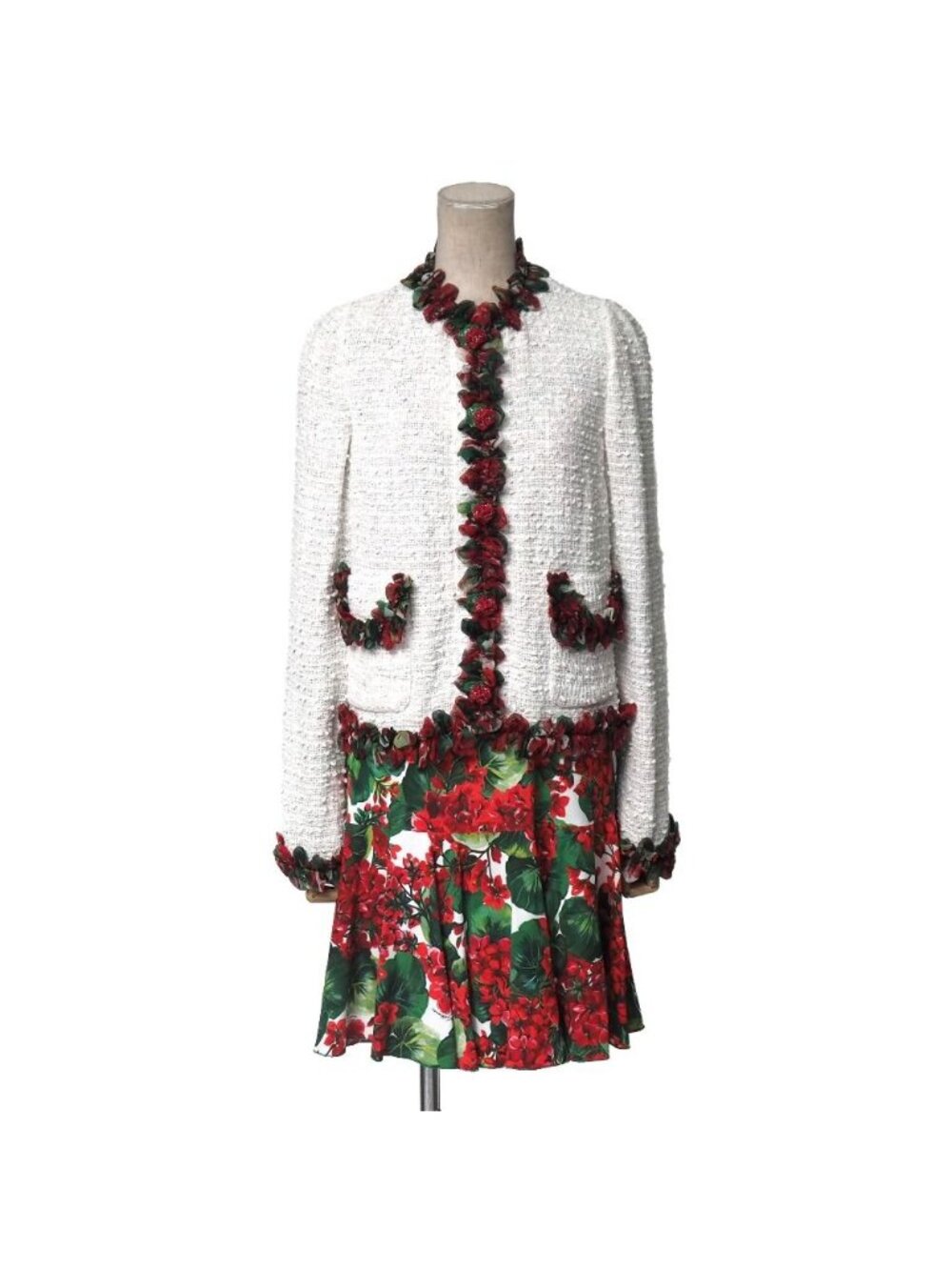 Dolce & Gabbana Ensemble Suit 38 Knit Jacket Sleeveless Dress